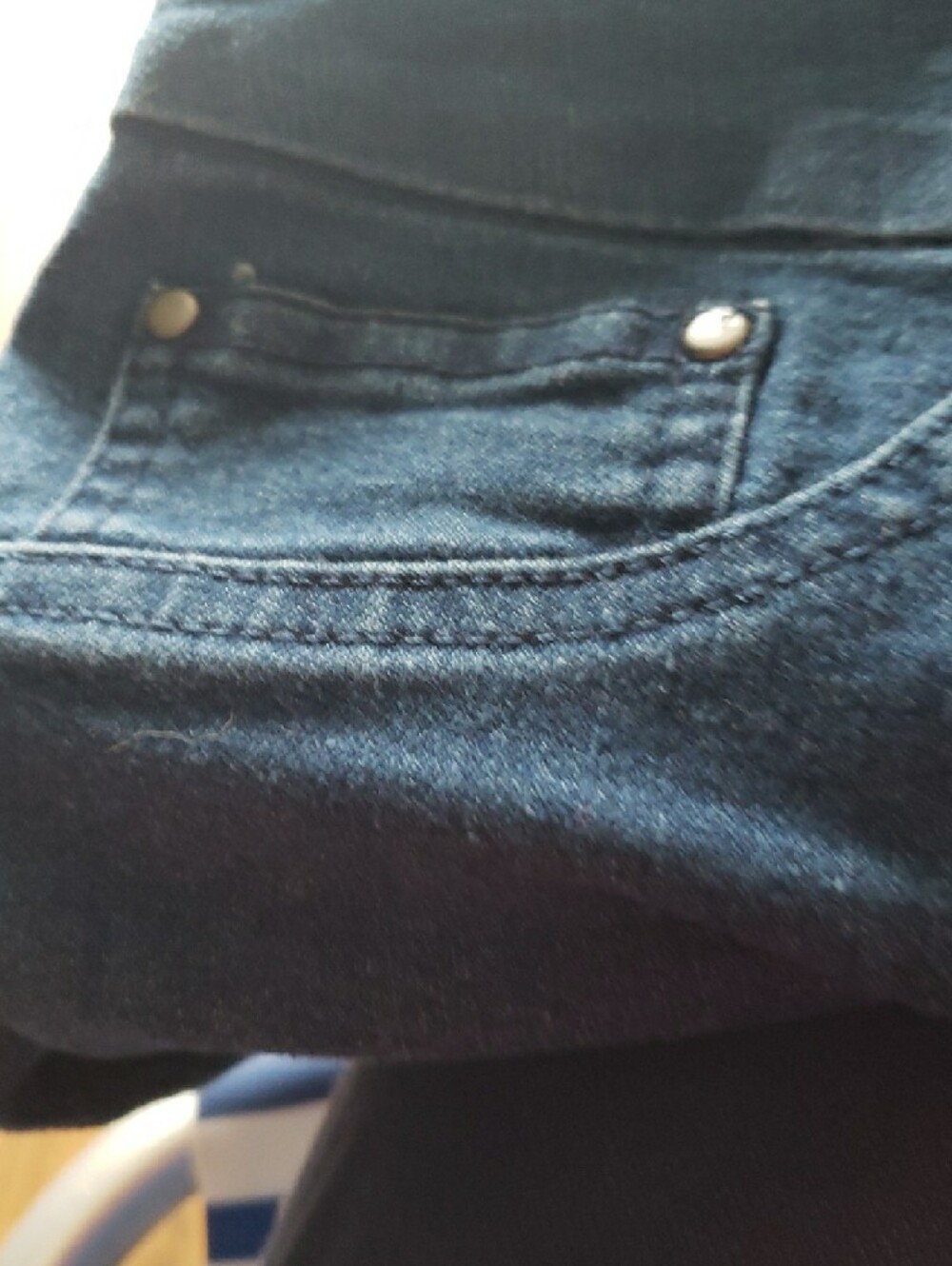 Ruby Rd. Navy Pull-On Cropped Jeans - Picture 4 of 4